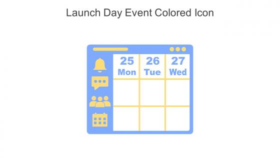 Launch Day Event Colored Icon In Powerpoint Pptx Png And Editable Eps Format