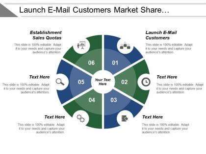 Launch e mail customers market share establishment sales quotas