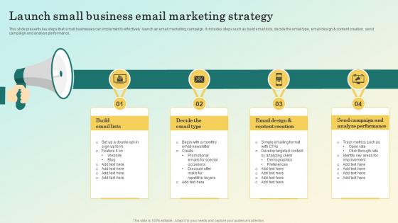 Launch Small Business Email Marketing Strategy