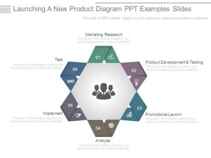 Launching a new product diagram ppt examples slides