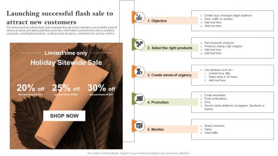 Launching Successful Flash Sale To Attract New Growth Strategies To Successfully Expand Strategy SS