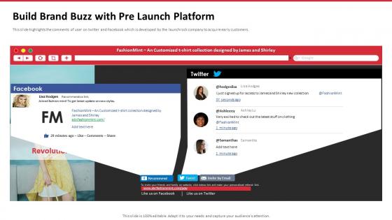 Launchrock Investor Funding Elevator Pitch Deck Build Brand Buzz With Pre Launch Platform
