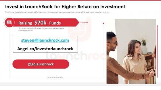 Launchrock Investor Funding Elevator Pitch Deck Invest Launchrock For Higher Return Investment