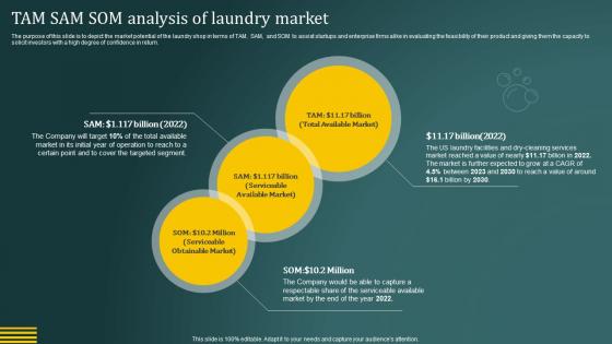 Laundromat Business Plan TAM SAM SOM Analysis Of Laundry Market BP SS