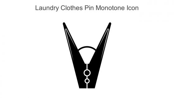 Laundry Clothes Pin Monotone Icon In Powerpoint Pptx Png And Editable Eps Format