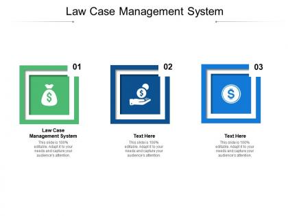 Law case management system ppt powerpoint presentation slides cpb