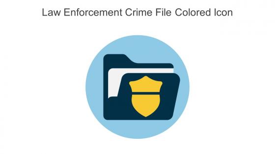 Law Enforcement Crime File Colored Icon In Powerpoint Pptx Png And Editable Eps Format