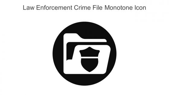 Law Enforcement Crime File Monotone Icon In Powerpoint Pptx Png And Editable Eps Format