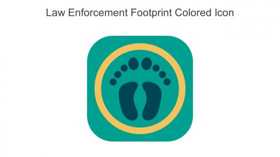 Law Enforcement Footprint Colored Icon In Powerpoint Pptx Png And Editable Eps Format