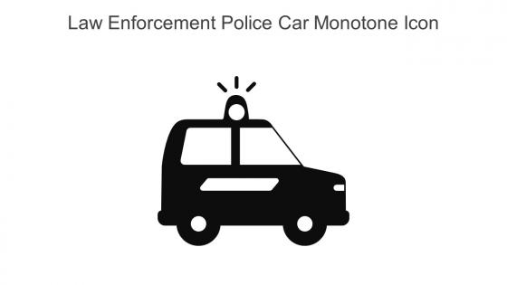 Law Enforcement Police Car Monotone Icon In Powerpoint Pptx Png And Editable Eps Format