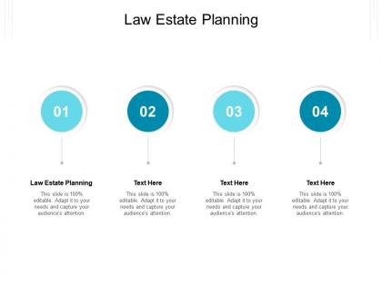 Law estate planning ppt powerpoint presentation infographics example cpb