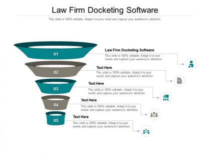 Law firm docketing software ppt powerpoint presentation file slides cpb