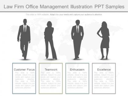 Law firm office management illustration ppt samples