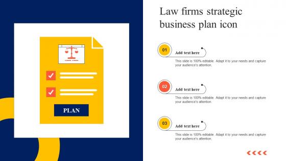 Law Firms Strategic Business Plan Icon