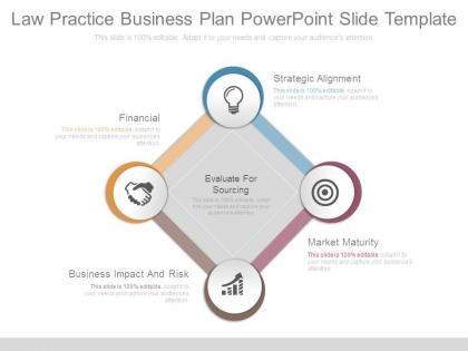 Law practice business plan powerpoint slide template