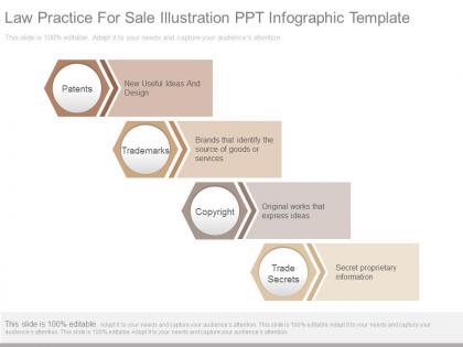 Law practice for sale illustration ppt infographic template