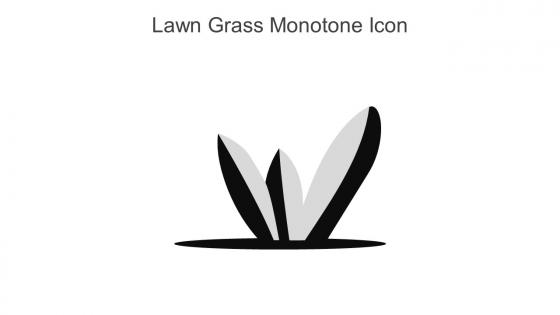 Lawn Grass Monotone Icon In Powerpoint Pptx Png And Editable Eps Format