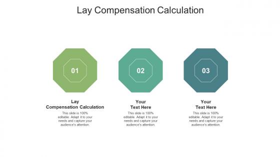 Lay compensation calculation ppt powerpoint presentation summary slides cpb