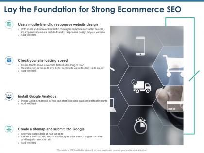 Lay the foundation for strong ecommerce seo can start ppt powerpoint presentation gallery