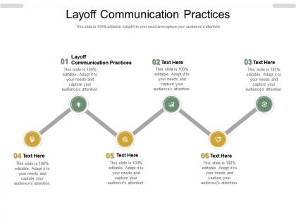 Layoff communication practices ppt powerpoint presentation slides format ideas cpb