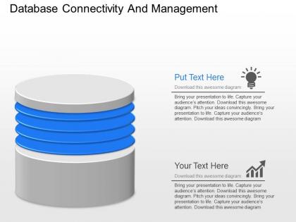 Ld database connectivity and management powerpoint template