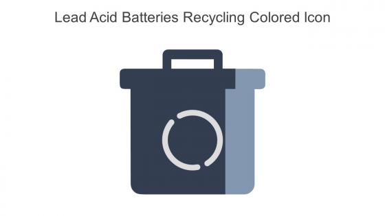Lead Acid Batteries Recycling Colored Icon In Powerpoint Pptx Png And Editable Eps Format