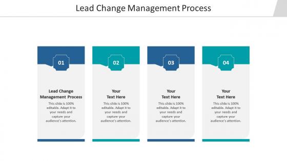 Lead change management process ppt powerpoint presentation model graphics example cpb