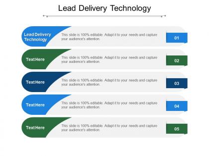 Lead delivery technology ppt powerpoint presentation outline icons cpb