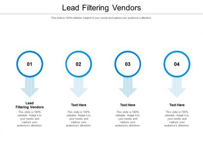 Lead filtering vendors ppt powerpoint presentation show themes cpb