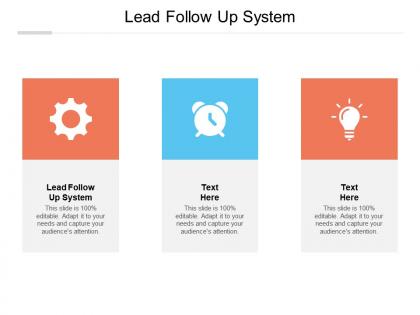 Lead follow up system ppt powerpoint presentation gallery slide download cpb
