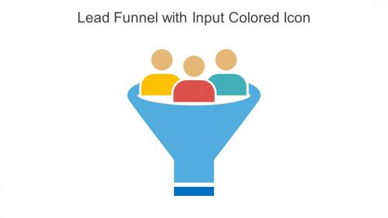 Lead Funnel With Input Colored Icon In Powerpoint Pptx Png And Editable Eps Format