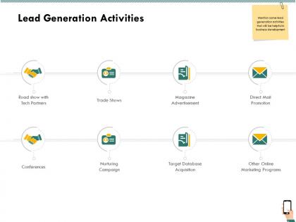 Lead generation activities trade shows ppt powerpoint presentation file topics