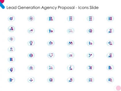 Lead generation agency proposal icons slide ppt powerpoint presentation model sample