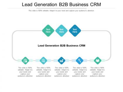 Lead generation b2b business crm ppt powerpoint presentation icon slides cpb