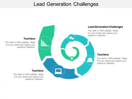 Lead generation challenges ppt powerpoint presentation professional background designs cpb