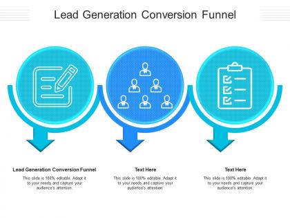Lead generation conversion funnel ppt powerpoint presentation ideas format cpb