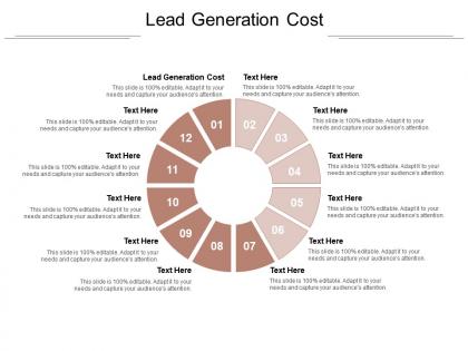 Lead generation cost ppt powerpoint presentation portfolio objects cpb