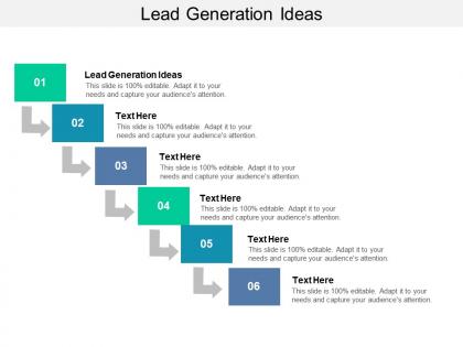 Lead generation ideas ppt powerpoint presentation styles example cpb