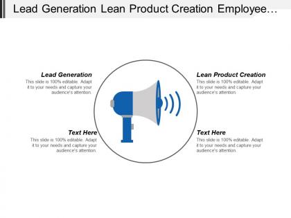 Lead generation lean product creation employee development plan cpb