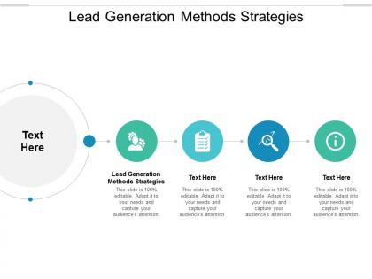 Lead generation methods strategies ppt powerpoint presentation icon cpb