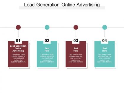 Lead generation online advertising ppt powerpoint presentation show aids cpb