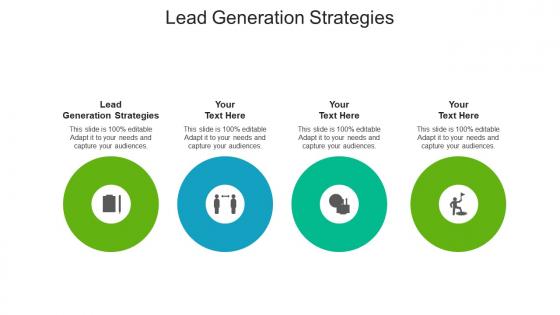 Lead generation strategies ppt powerpoint presentation icon diagrams cpb