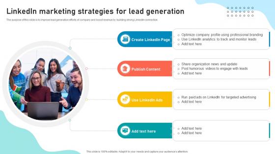 Lead Generation Strategies To Improve Linkedin Marketing Strategies For Lead Generation SA SS