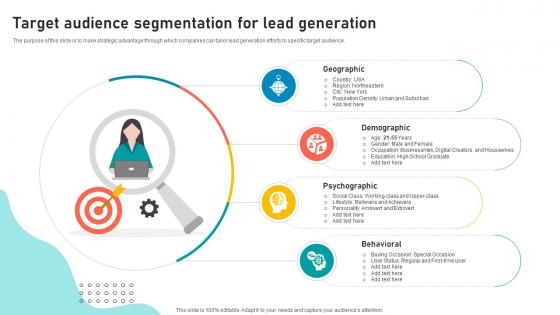 Lead Generation Strategies To Improve Target Audience Segmentation For Lead Generation SA SS