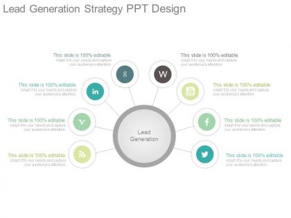 Lead generation strategy ppt design