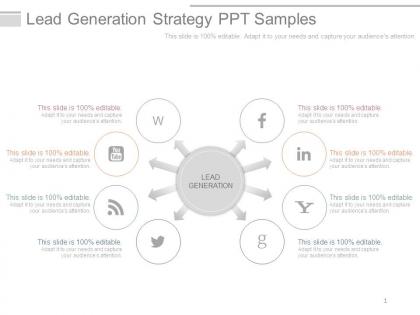 Lead generation strategy ppt samples