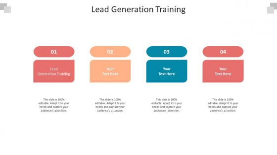 Lead generation training ppt powerpoint presentation model gallery cpb