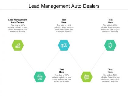 Lead management auto dealers ppt powerpoint presentation designs cpb