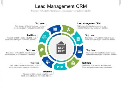 Lead management crm ppt powerpoint presentation pictures show cpb
