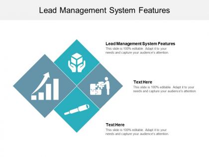 Lead management system features ppt powerpoint presentation model cpb
